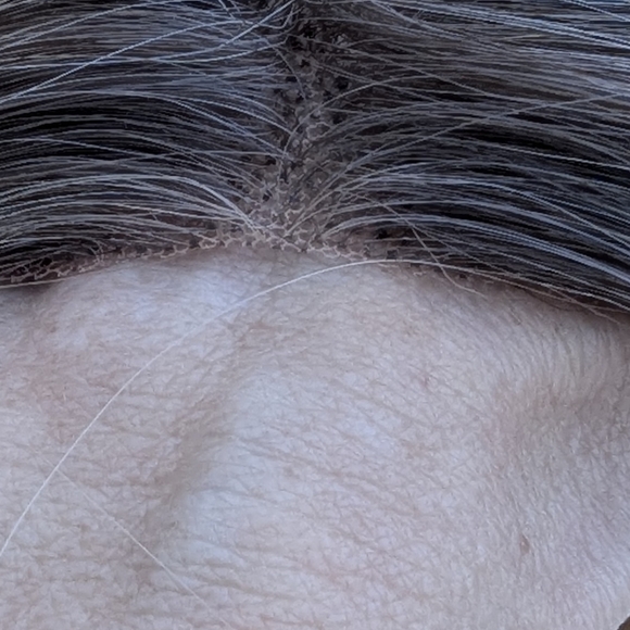 HAIRCUBE Human Hair Wig Lace Front, Rooted Creamy Light Blonde, 18" - Picture 6 of 15